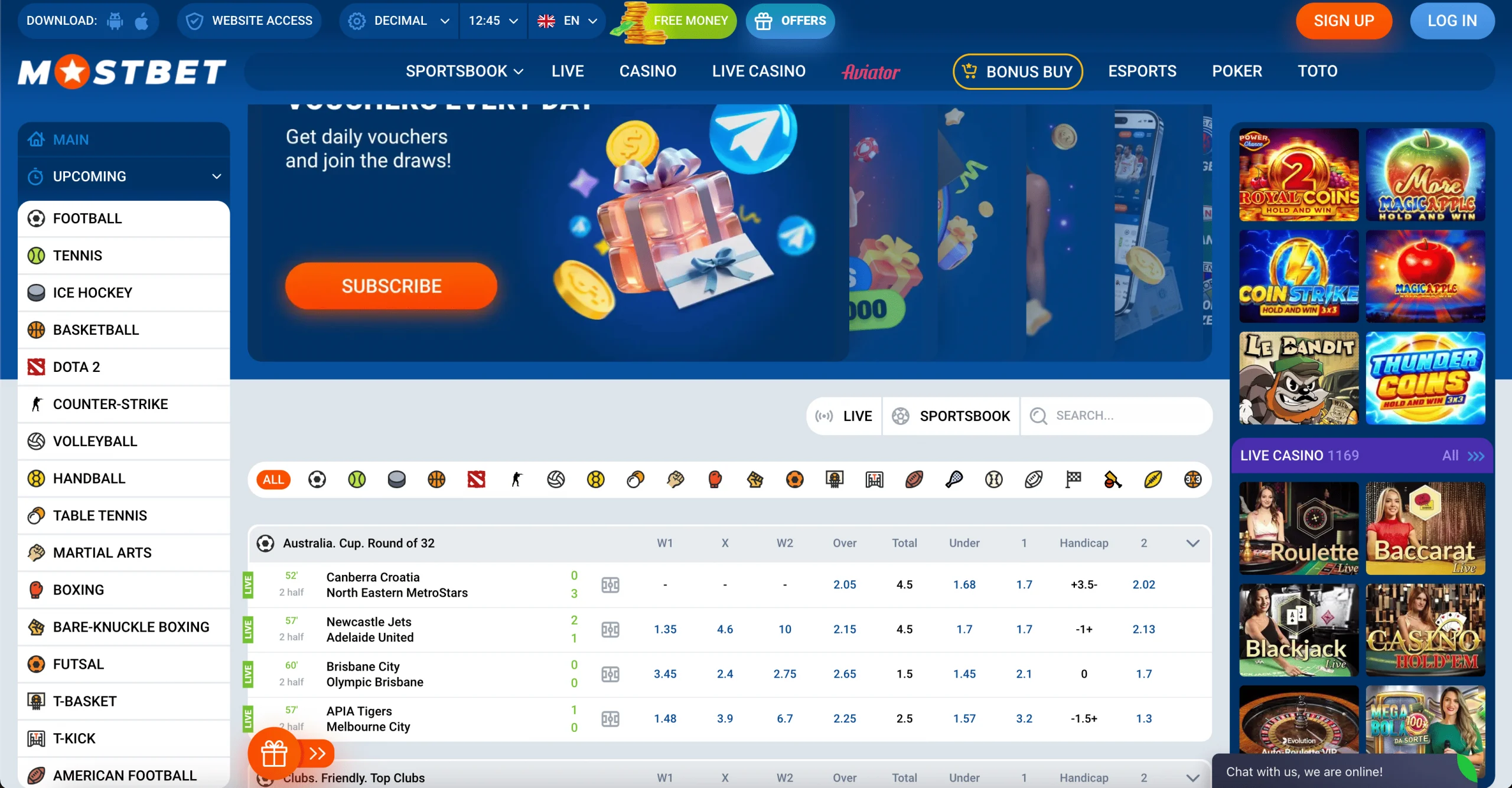 Mostbet-com-interface